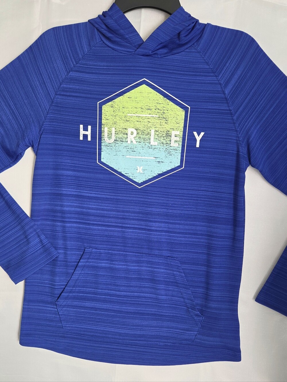 Hurley Boy's Blue Hooded Pullover Sweatshirt. XL